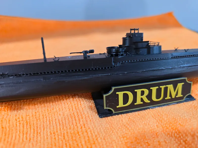 USS DRUM GATO CLASS SUBMARINE