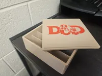 Rafted box with multicolor and single color lid files