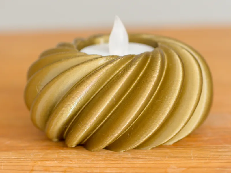 Elegant Spiral Tealight Holder (No Support)