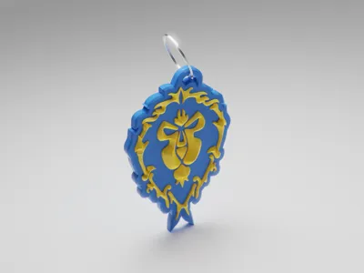 World of Warcraft Wow Alliance Spiked Keychain 