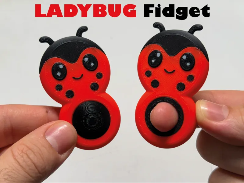 Ladybug spinning fidget