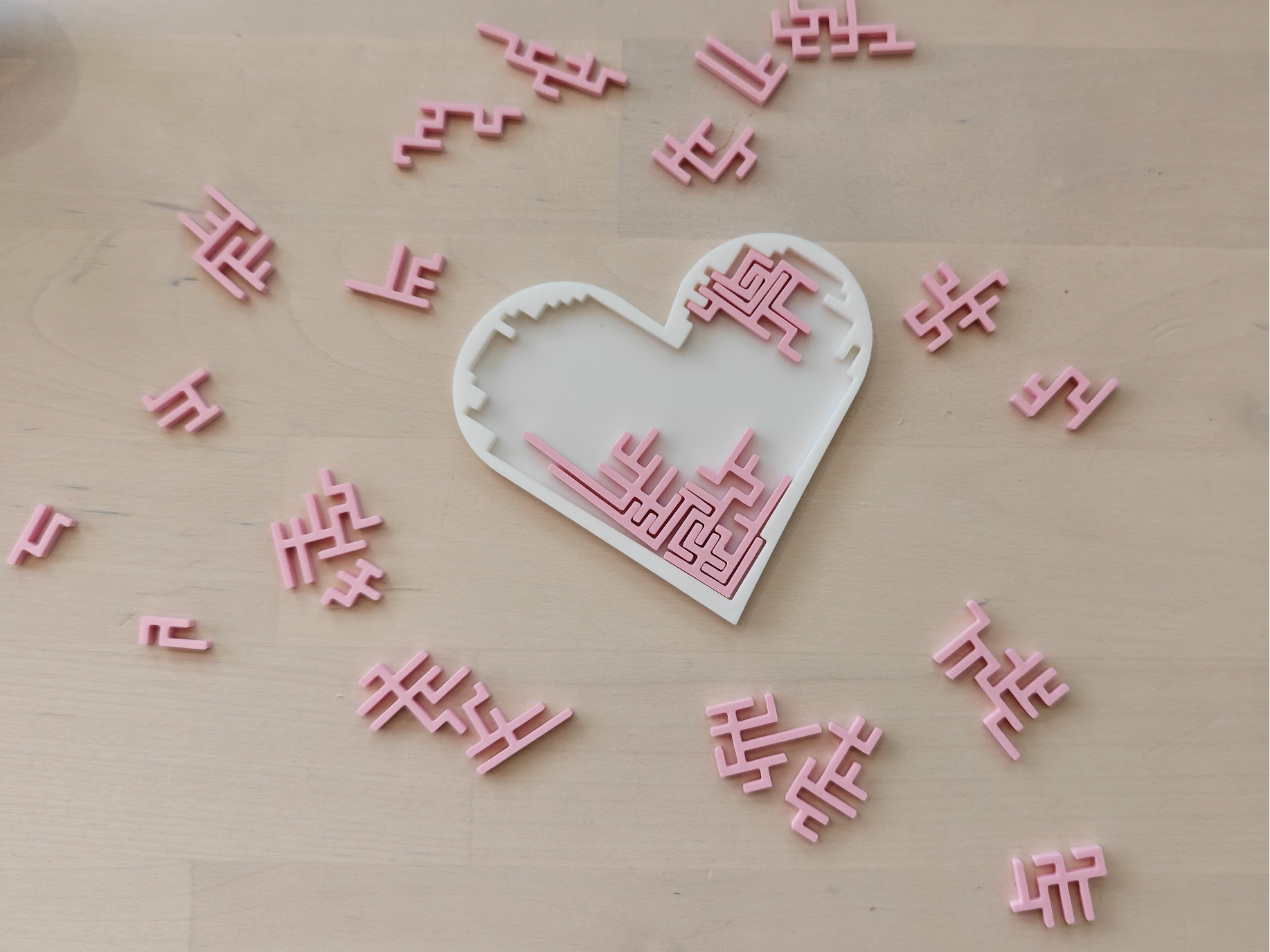 28 Piece Heart Jigsaw Puzzle