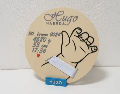 Baby Birth Tag Holder
