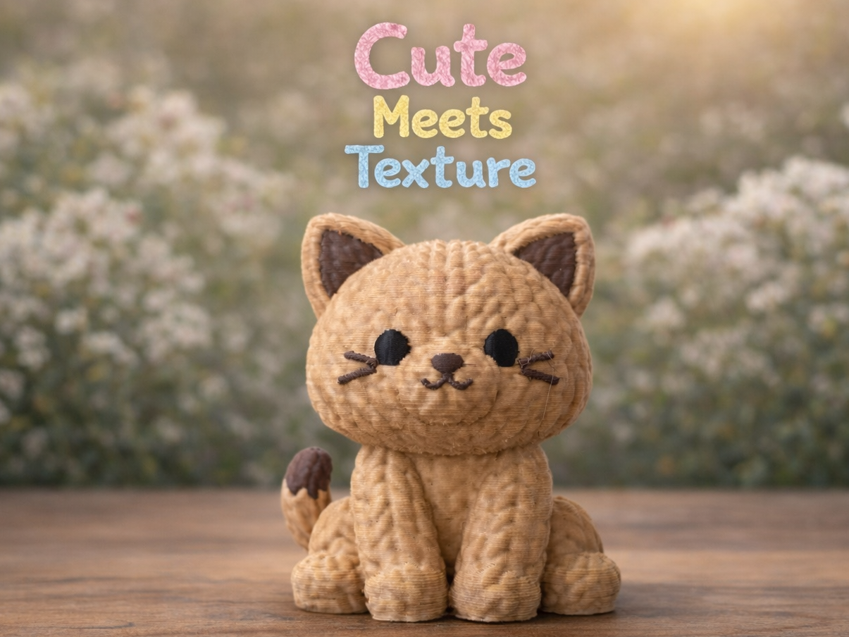 Crumble the Cat - Cute Meets Texture