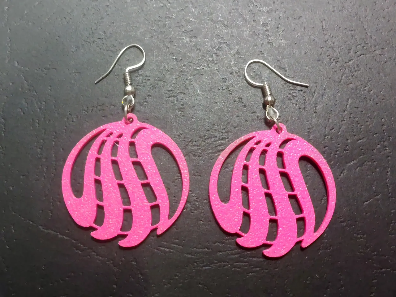 Spiral Sphere Earrings view 3