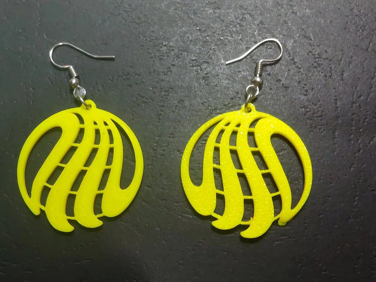 Spiral Sphere Earrings view 2