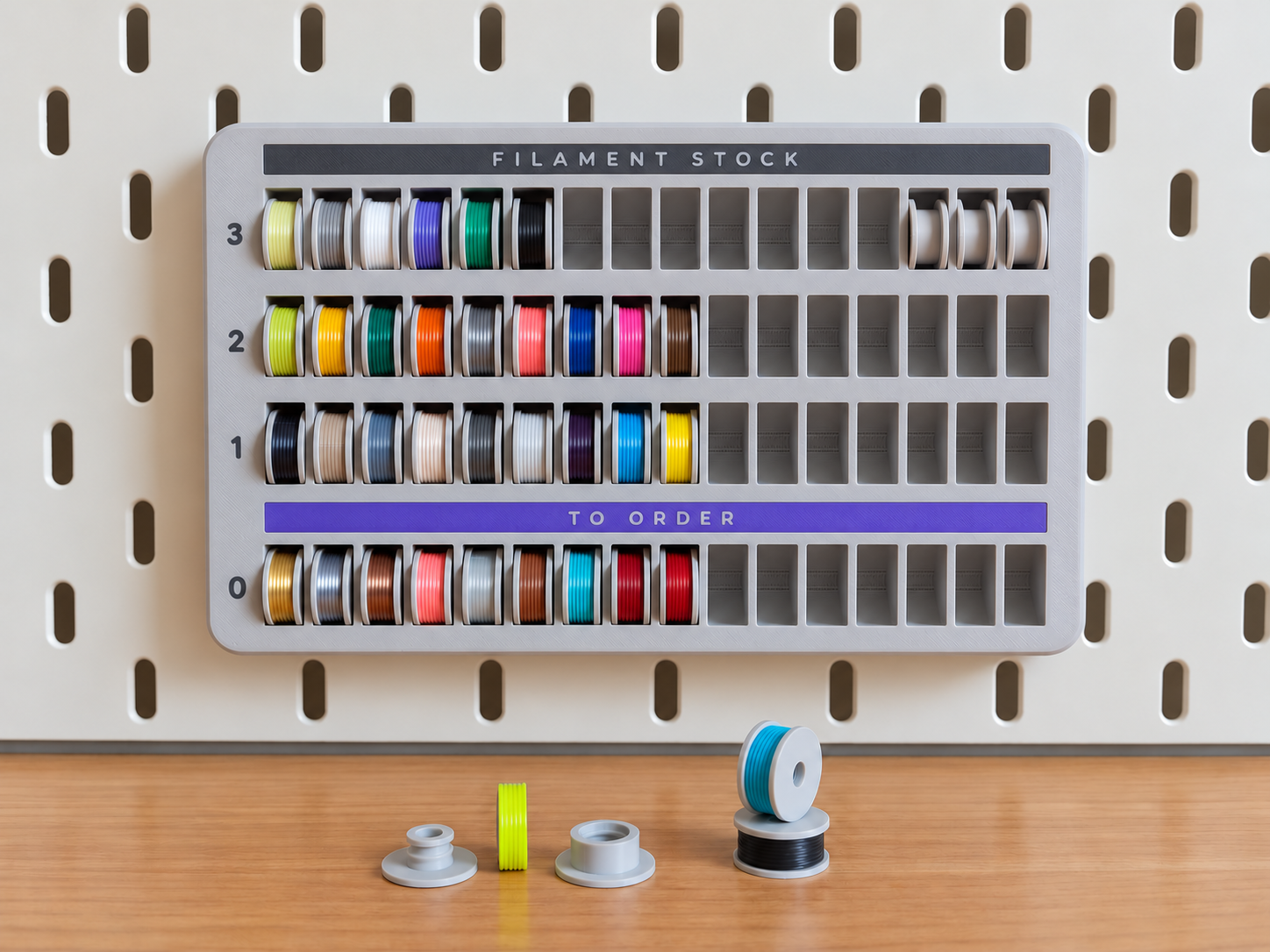 x64 Filament Stock Tracker | Ikea SKADIS - 1