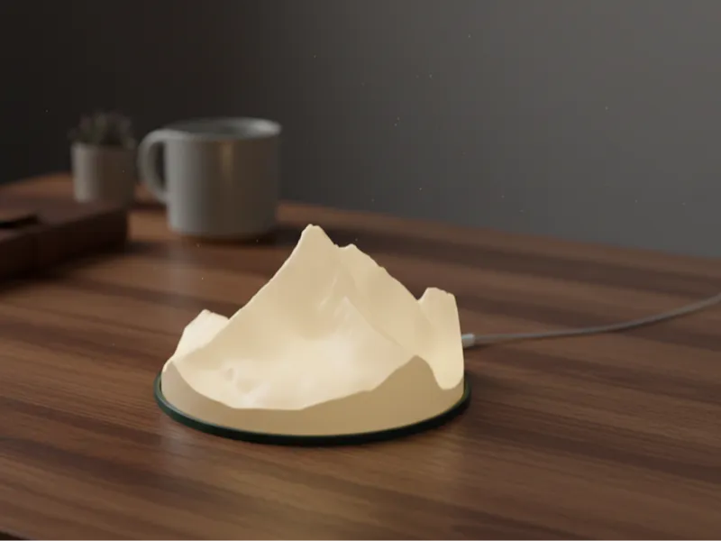 Matterhorn Glow - Iconic Swiss Peak Desk Lamp