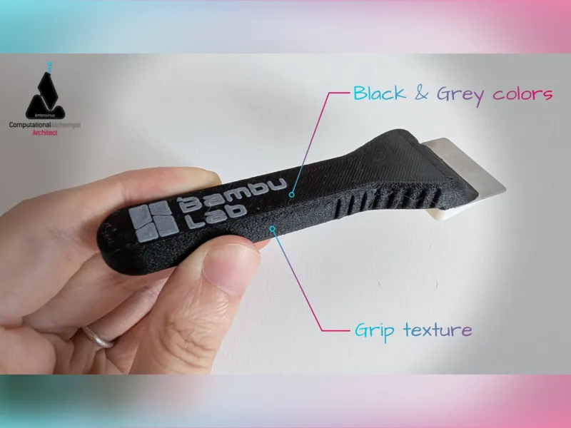 Precision Bed Scraper with grip texture