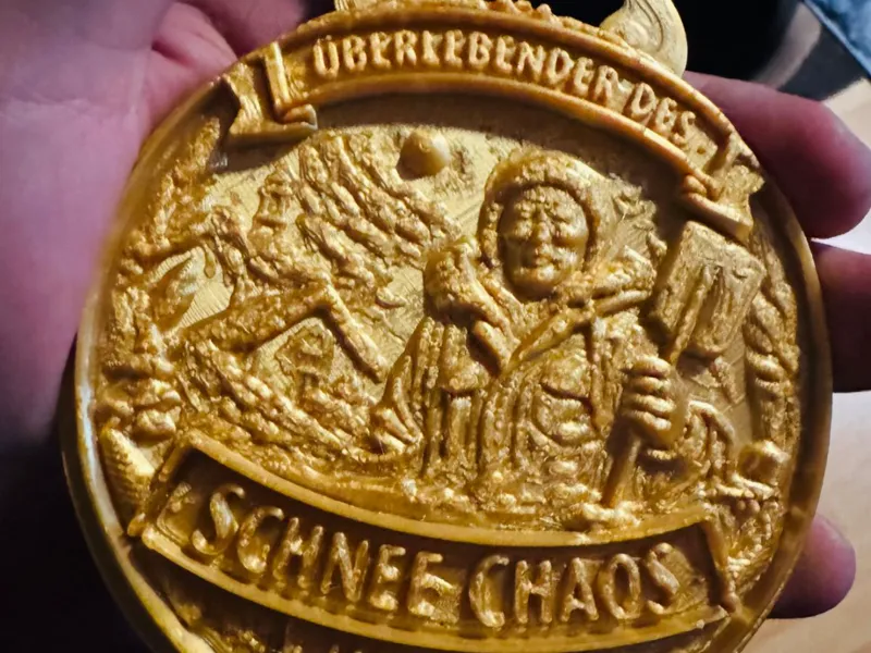 Medaille Überlebender Schneechaos Januar 2006