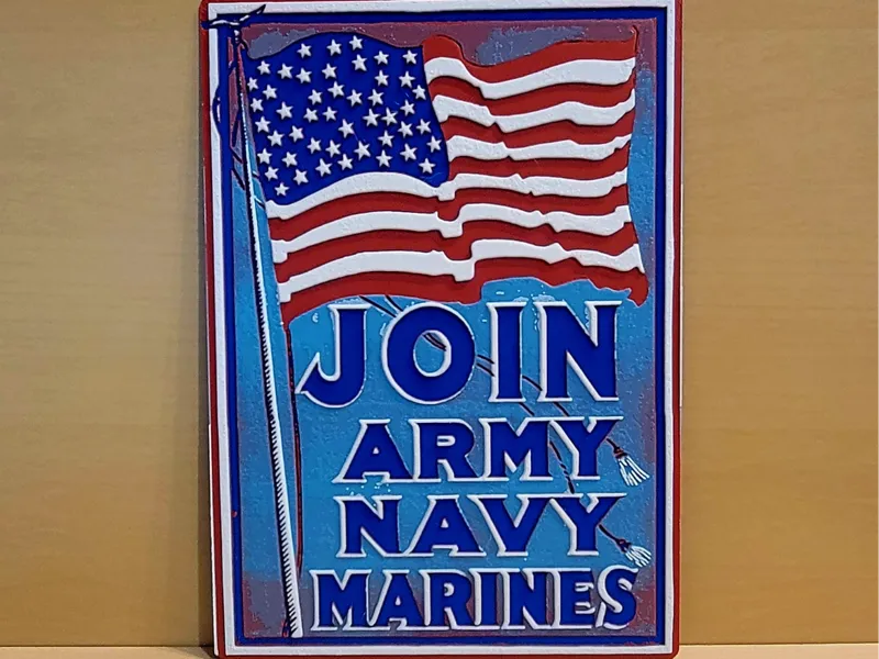 Vintage Recruitment Poster "JOIN" 