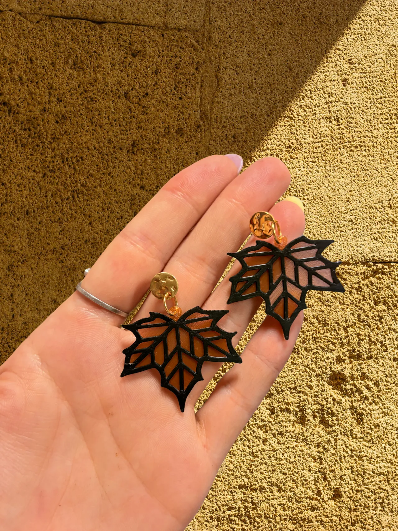 Pendientes hojas otoño view 2