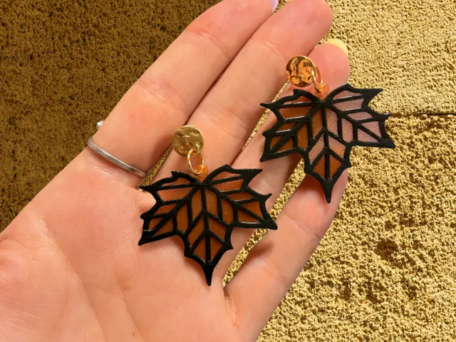 Pendientes hojas otoño
