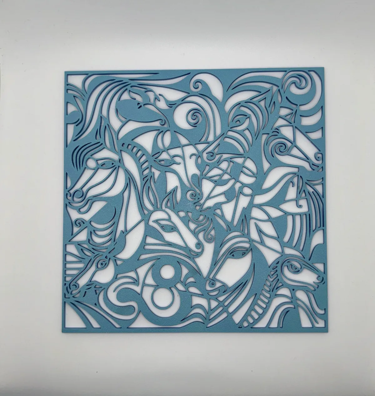 Tableau mural chevaux cachés
