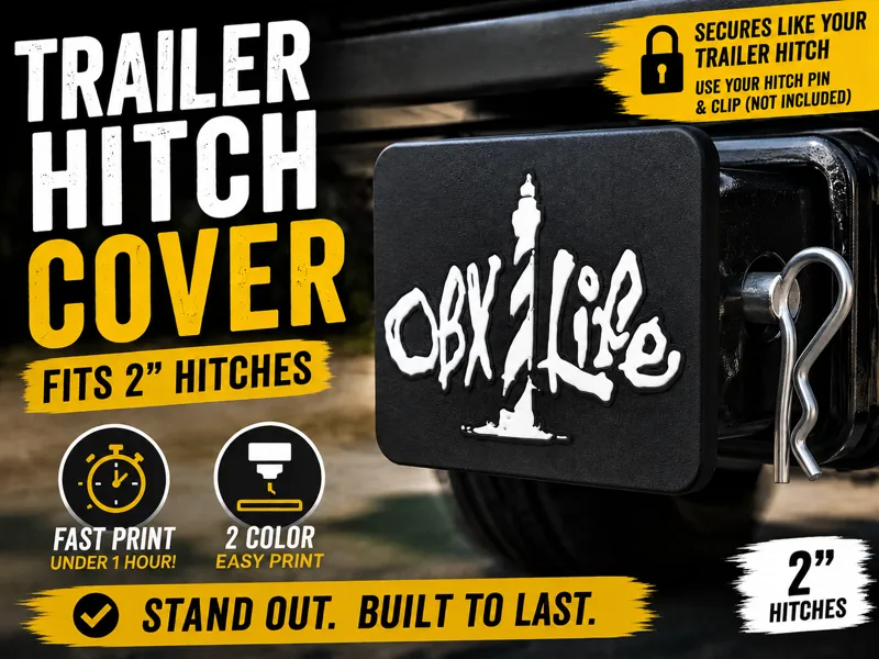 2” Trailer Hitch Cover | Fast 2-Color Print