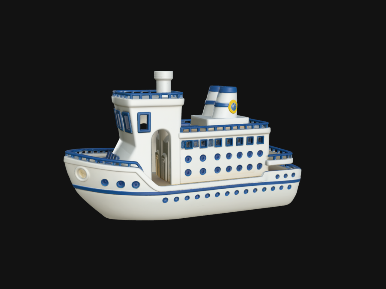 游轮风格benchy 小船