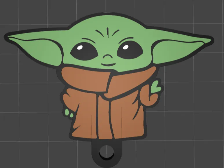 yoda keychain