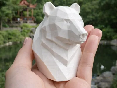 Stylized Bear Art Sculpture