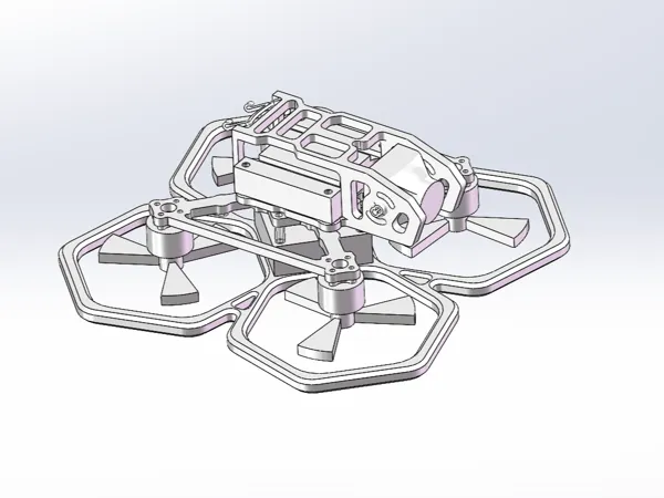Châssis de drone FPV 2 pouces (cinewhoop)