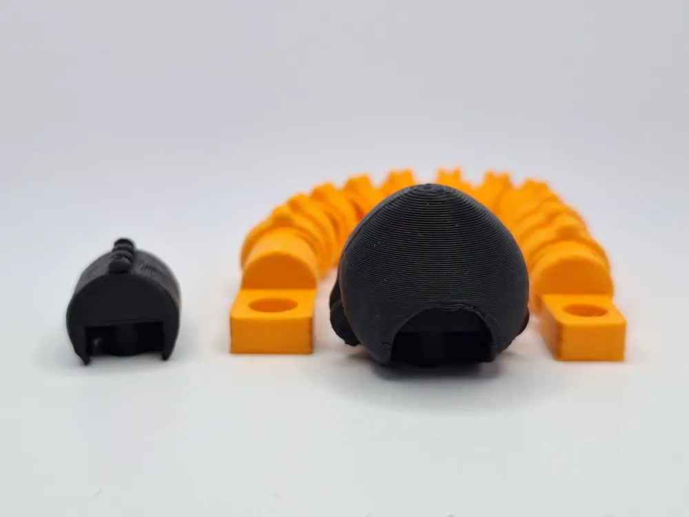 Flexi Skull Snake – Halloween Articulated Snake - Free 3D Print Model ...
