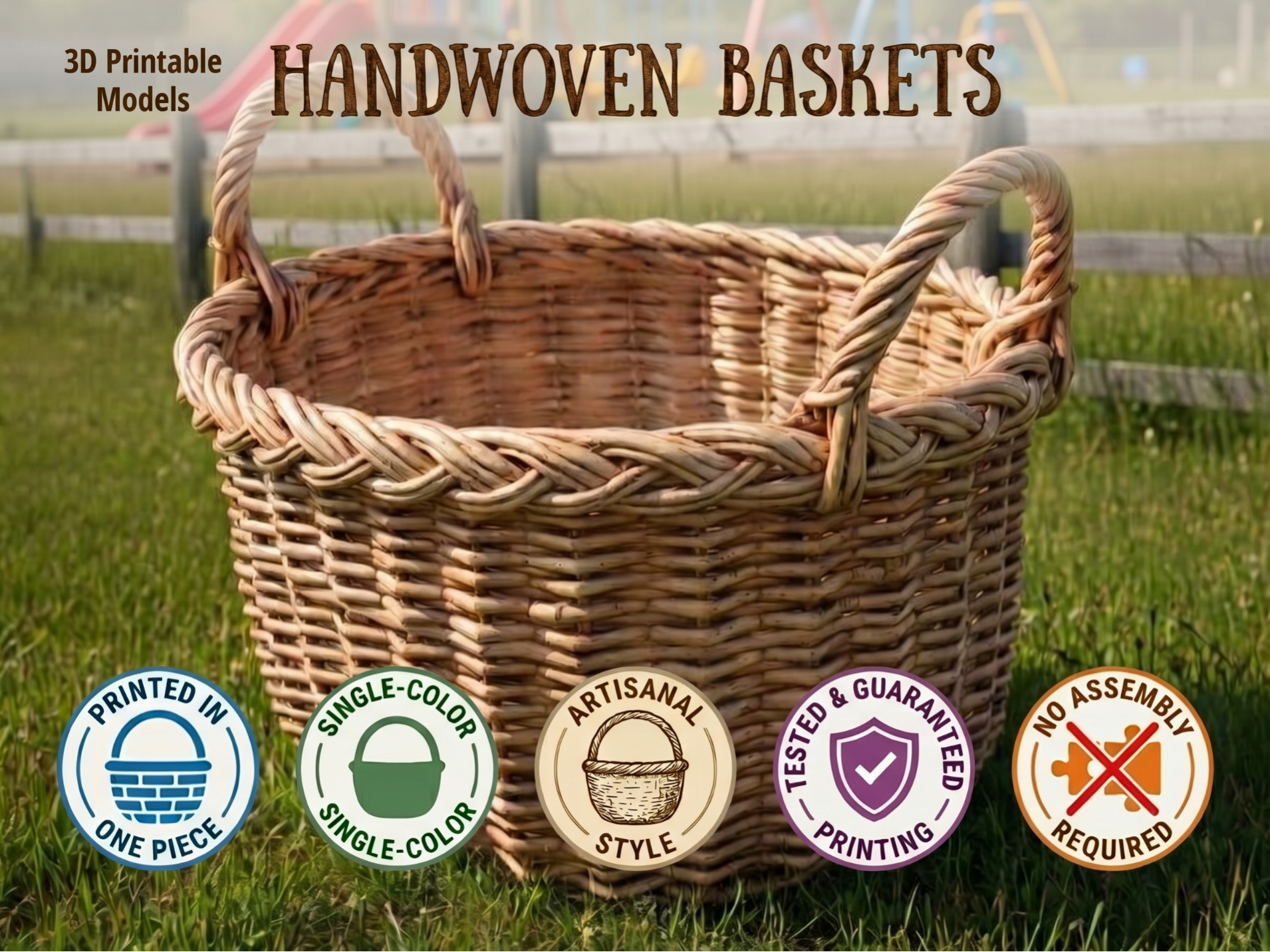 Handmade Wicker Basket 