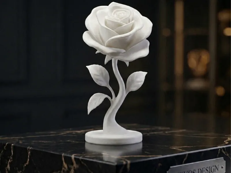 Elegant Rose Statue
