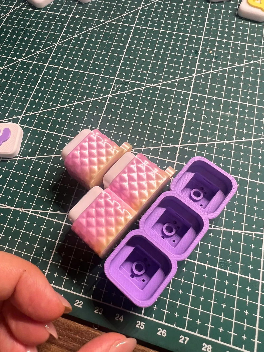 Diamond Pattern Keycap Housing – 1 to 10 Slots - Free 3D Print Model ...