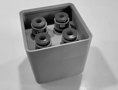 Gridfinity PTFE tube connector organizer