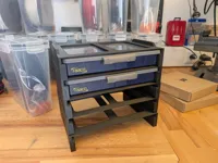 3 Racks on 1 Print Plate (0.2mm layer, 2 walls, 15% infill)
