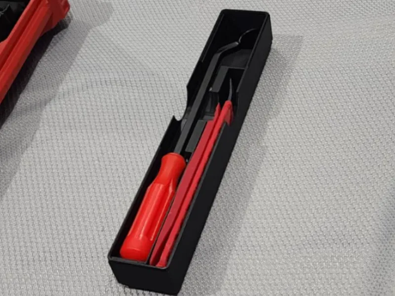 Gridfinity Clip Popper & Trim Wedge Tray
