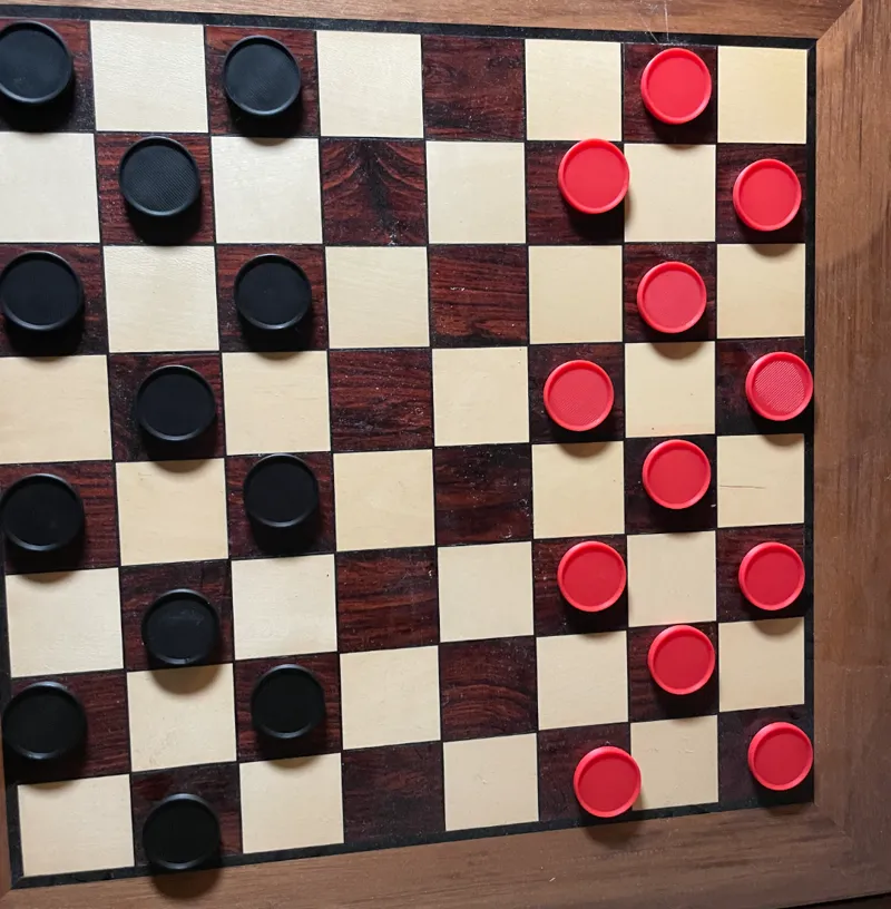 Magnetic Checkers piece