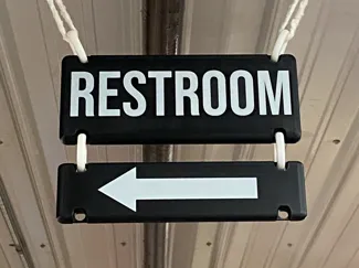 Business Restroom Sign (Customizable)