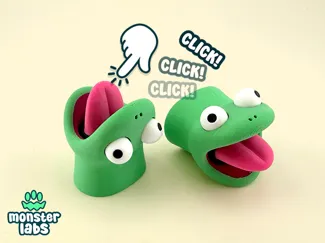 Tom Lizard Fidget Clicker Keychain