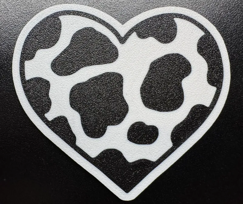 Country Valentines Day Cow Heart Coasters! 