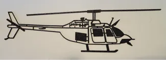 OH-58 A/C (Bell 206) Helicopter Line Art