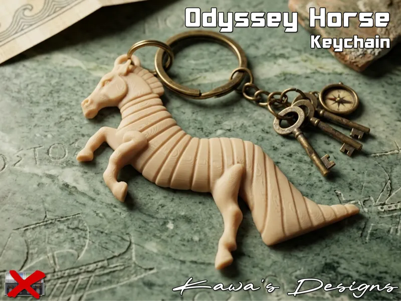 Odyssey Horse Keychain