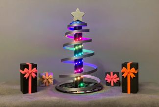 Stylized Led Strip Christmas Tree - NO SUPPORT