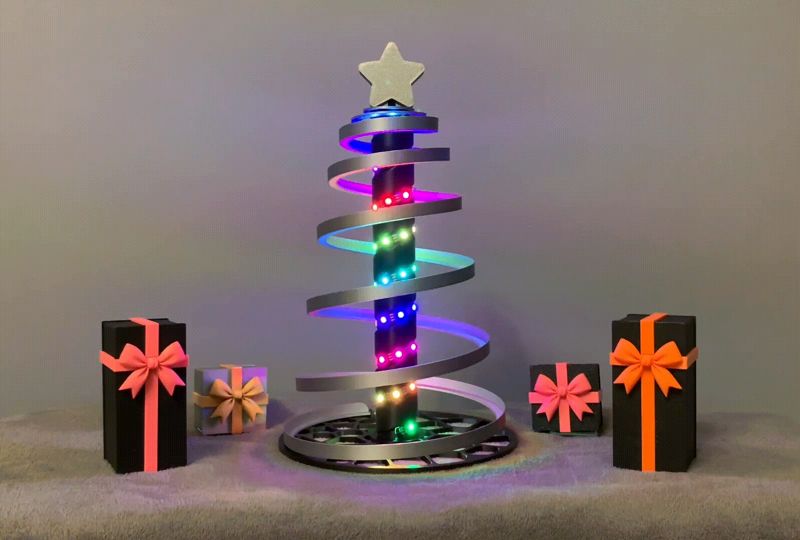 Stylized Led Strip Christmas Tree - NO SUPPORT