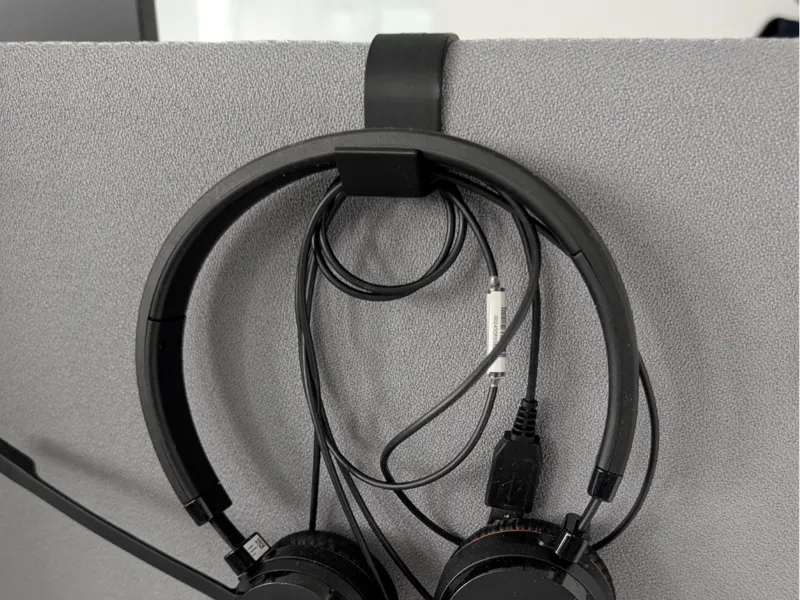 Office Divider Headphone Double Hook