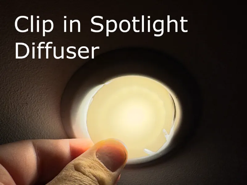Clip in Spotlight Diffuser 