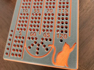 Folding Travel Cribbage Board