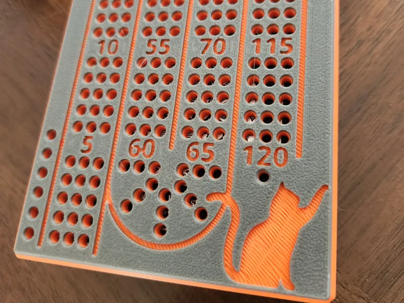 Folding Travel Cribbage Board