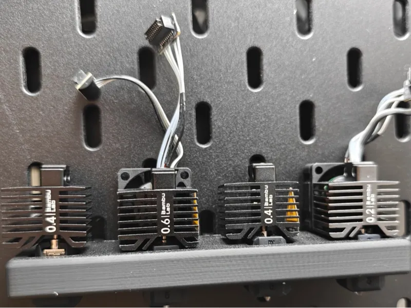 Skadis 4 Complete Hotend Holder for Bambu Lab P1