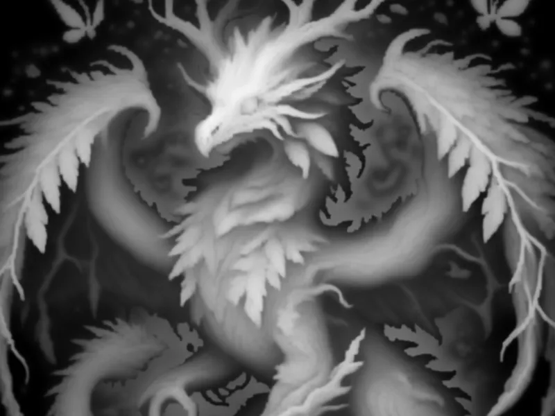 elden dragon Relief Sculpture