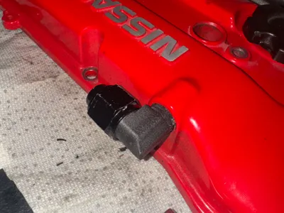 KA24DE Valve Cover 10AN Press Fit