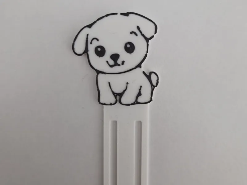Cute dog bookmark