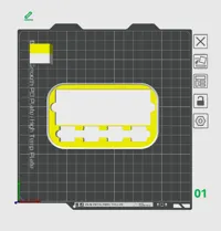 slightly larger - (ams) 5% gyroid infill