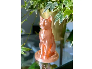 Realistic Sitting Cat Figurine - Free to sell