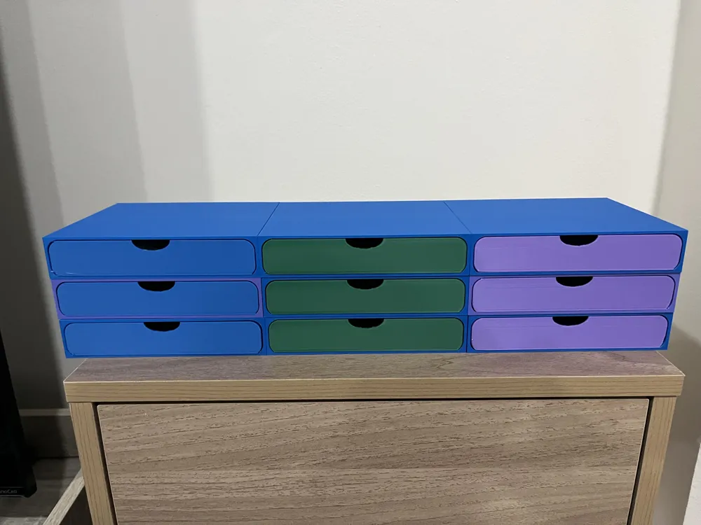 Stackable Drawer 3d Model Configurable and Stackable Storage Drawer System - Free 3D Print Model ...
