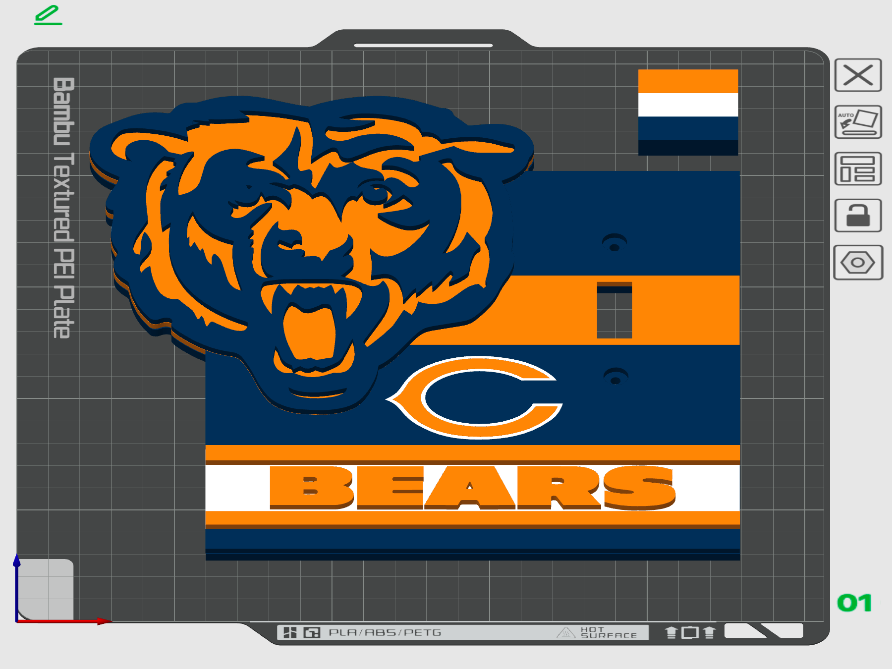 Chicago Bears Switch Plate